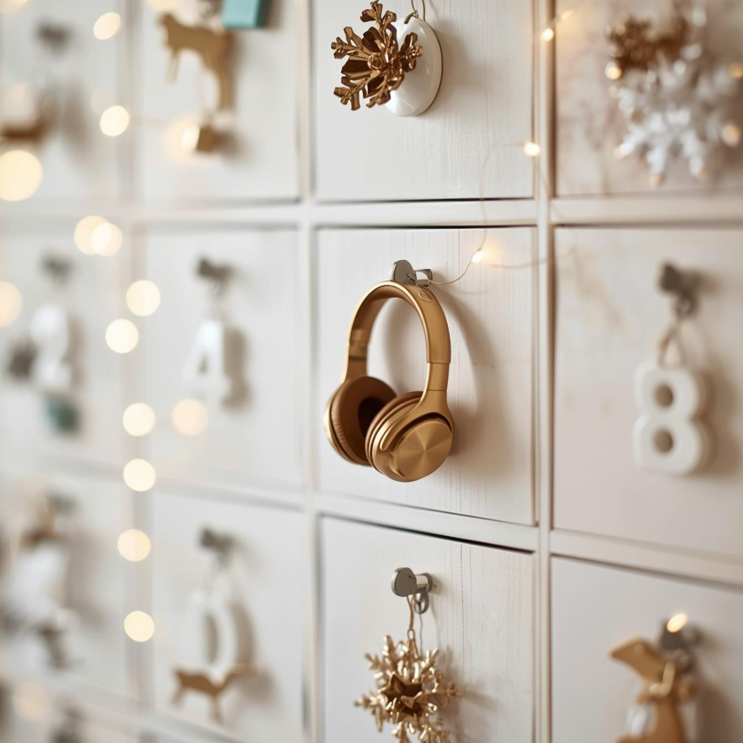 Adventskalender 2025 Audio-Beige-Gold Audio-Adventskalender